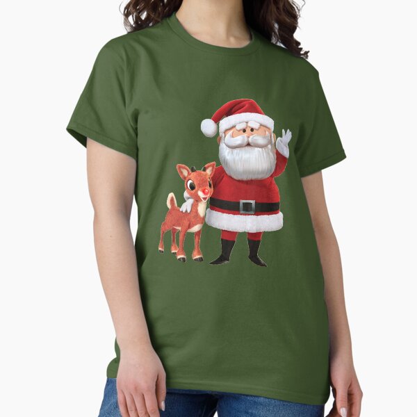 Artikel-Vorschau von Retro Rudolph und Weihnachtsmann, designt und verkauft von Slinky-Reebs.