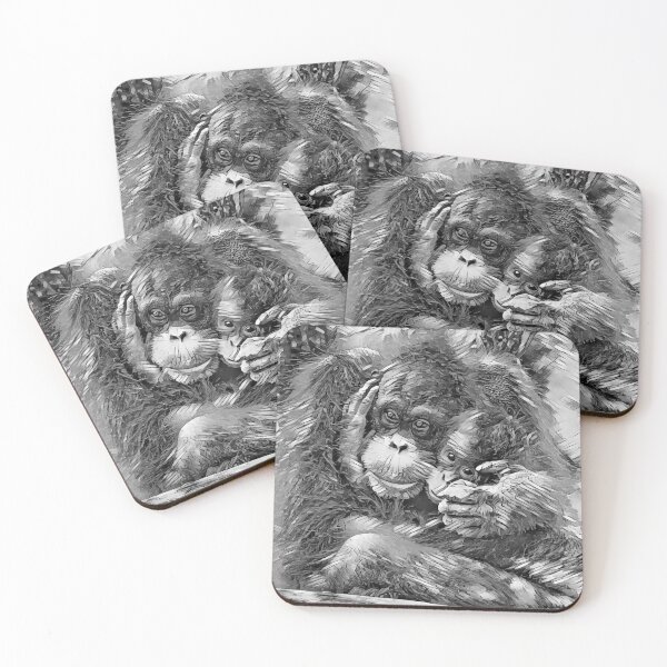 Item preview, AnimalArtBW OrangUtan 003 designed and sold by JAMFoto.