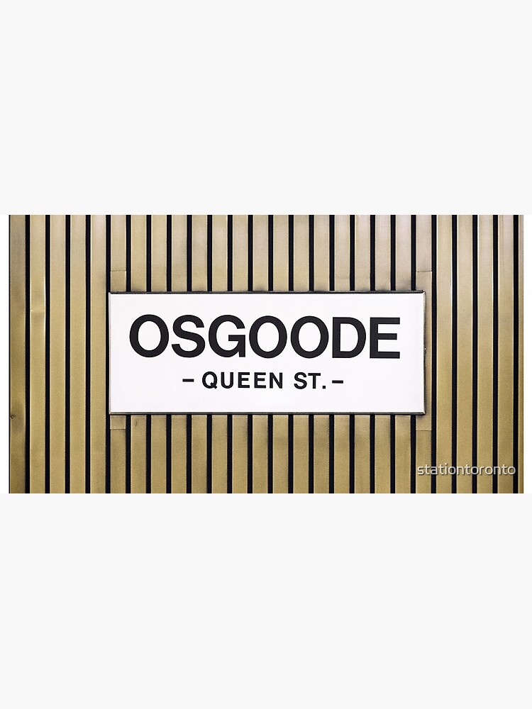 Osgoode Toronto Subway Sign by stationtoronto