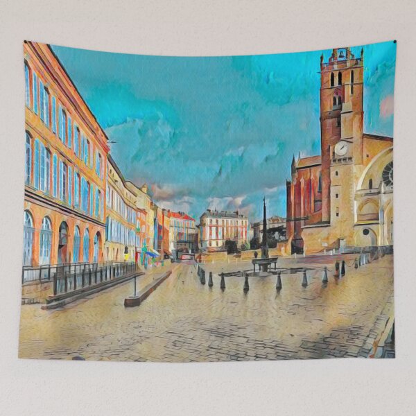 Item preview, Toulouse Vintage Travel designed and sold by Sofia-Draws.