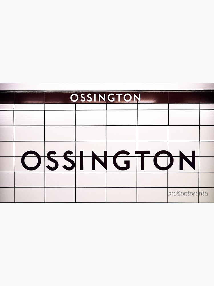 Ossington Toronto Subway Sign by stationtoronto