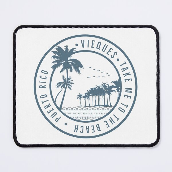 Item preview, Vieques Puerto Rico Island Beach Palm Trees Caribbean Summer Paradise Travel designed and sold by tmartinezta.