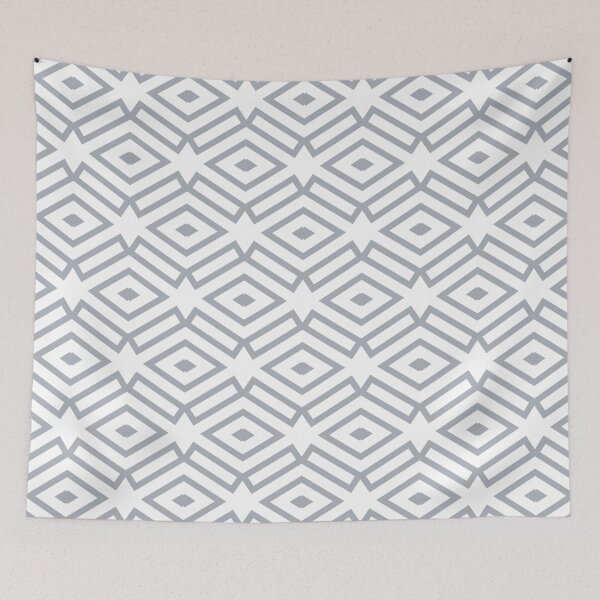 Item preview, Gray and White Ornamental Shape Pattern 7 Pairs Dulux 2022 Popular Colour Restful Slumber - Color Trends designed and sold by ColorOfTheYears.
