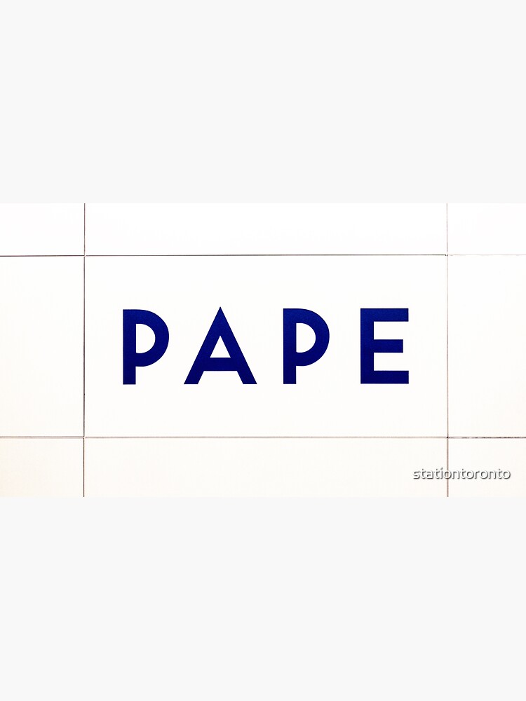 Pape Toronto Subway Station by stationtoronto