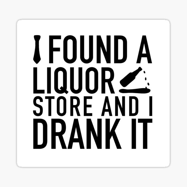 Supernatural Castiel Liquor Store Sticker