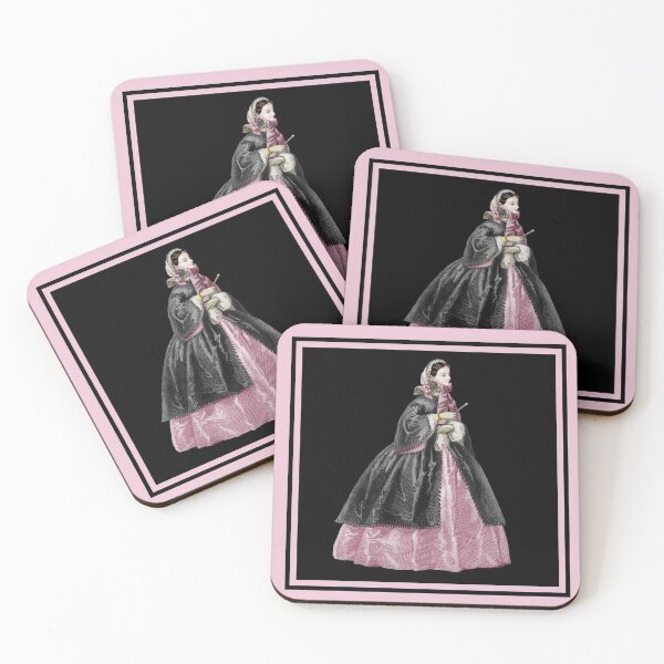 Item preview, Victorian Lady with bonnet and crinoline dress designed and sold by Fashion through the ages.