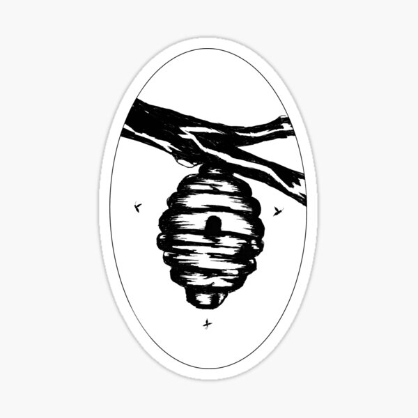 Bee hive Sticker