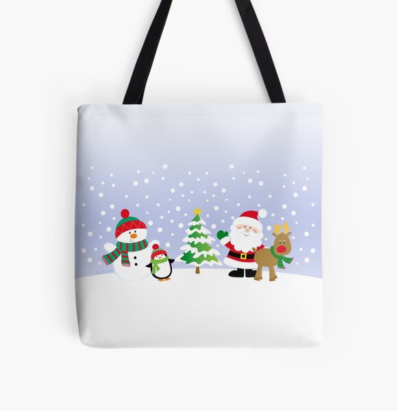 Krimbles Santa and Friends Christmas All Over Print Tote Bag