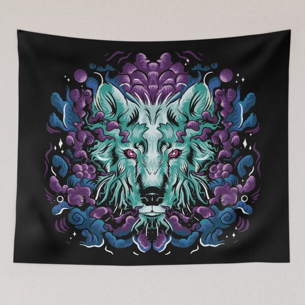 Item preview, Psychedelic wolf. designed and sold by emphatic.