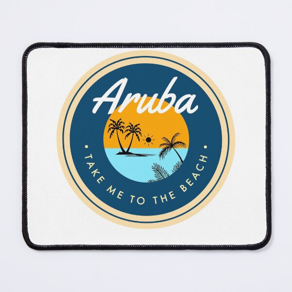 Item preview, Aruba Vintage Retro Island Beach Palm Trees Caribbean Summer Paradise Travel designed and sold by tmartinezta.