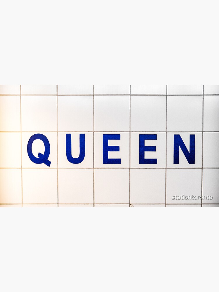 Queen Toronto Subway Station Sign by stationtoronto