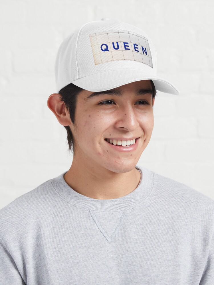 Alternate view of Queen Toronto Subway Station Sign Cap