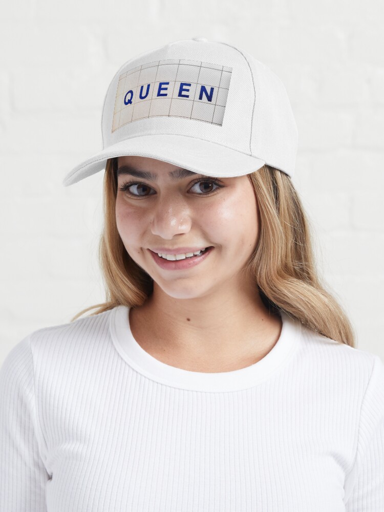 Alternate view of Queen Toronto Subway Station Sign Cap