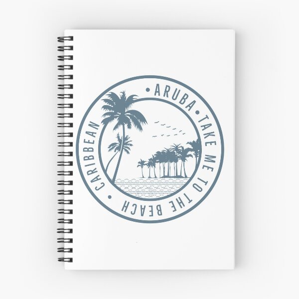 Item preview, Aruba Vintage Retro Island Beach Palm Trees Caribbean Summer Paradise Travel designed and sold by tmartinezta.
