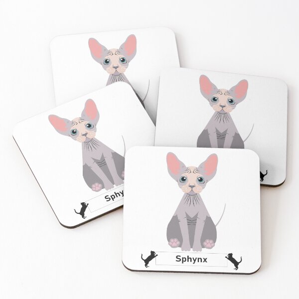 Item preview, Sphynx Cat Breed - Cartoon Art Style designed and sold by EdKid.