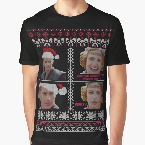 Vista previa del artículo con la obra «Anakin Padme Meme - Suéter feo de Navidad», diseñado y vendido por PotatoGear.