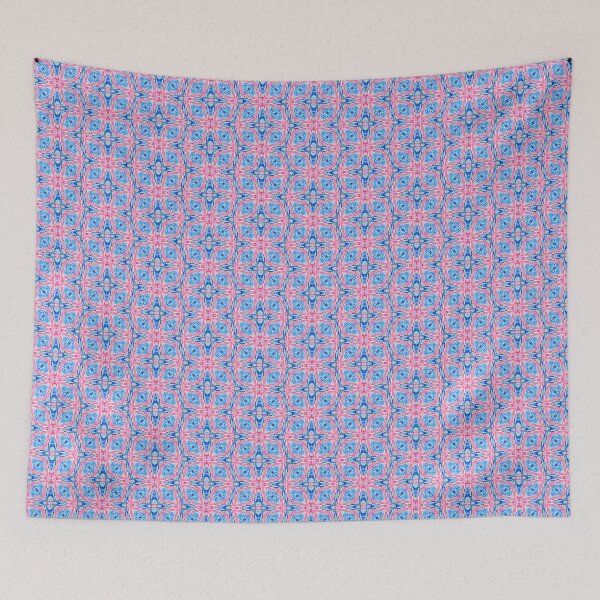 Item preview, Pink Cross in Blue designed and sold by IdAdArt-gzapf.