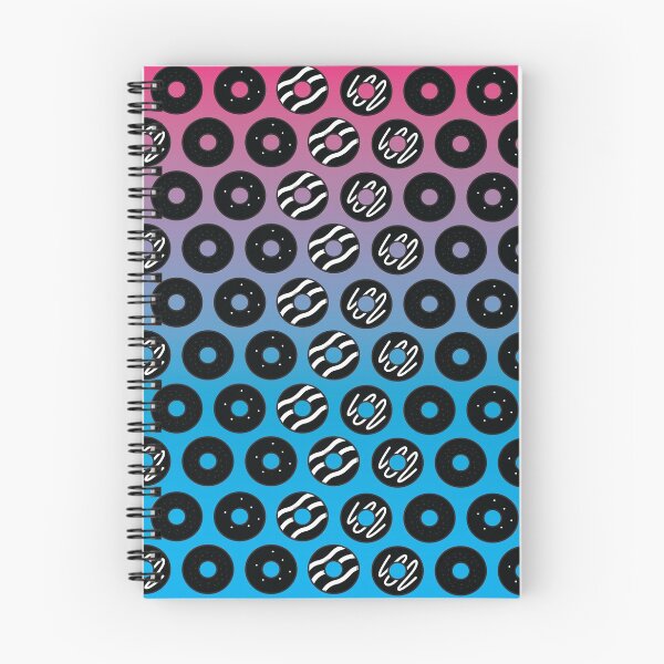 Item preview, Blue and pink donut patterns designed and sold by Donutlovers.
