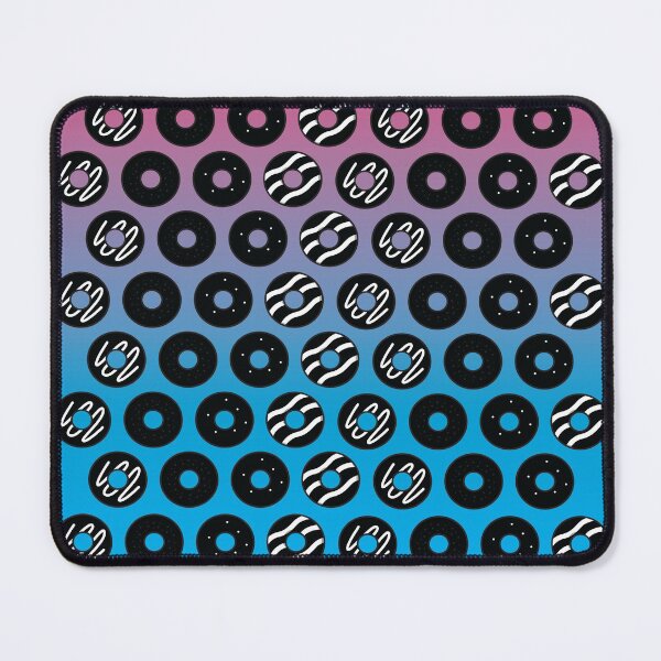 Item preview, Blue and pink donut patterns designed and sold by Donutlovers.
