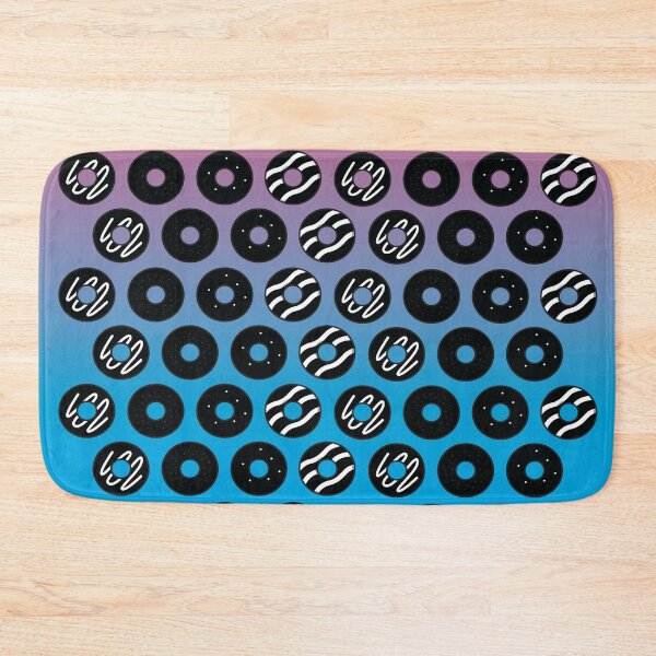 Item preview, Blue and pink donut patterns designed and sold by Donutlovers.