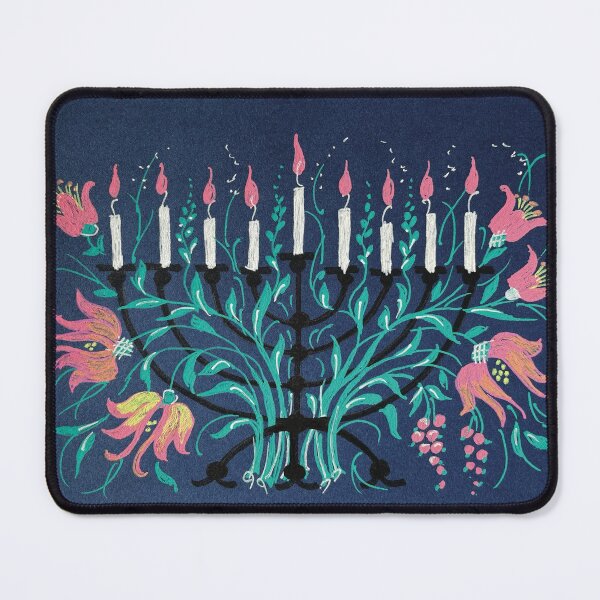 Item preview, Lights of Hanukkiah decorated with Flowers designed and sold by Olga Zamlinsky.