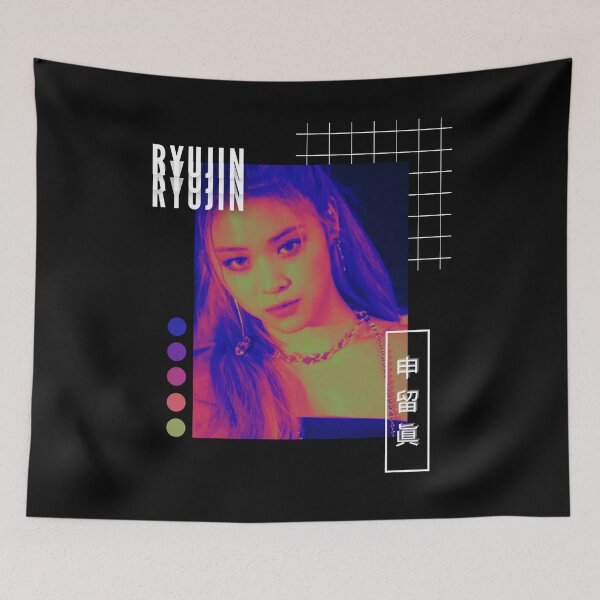 Item preview, ITZY Ryujin GUESS WHO? Vaporwave Collage designed and sold by sakurapalette.