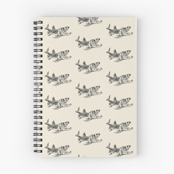 Item preview, Salmon Skeleton Anatomical Illustration designed and sold by WhatWhatDesigns.