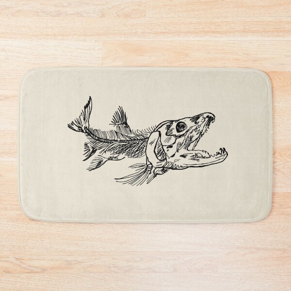 Item preview, Salmon Skeleton Anatomical Illustration designed and sold by WhatWhatDesigns.