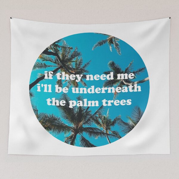 Item preview, underneath the palm trees - surfaces designed and sold by violetsareblue8.