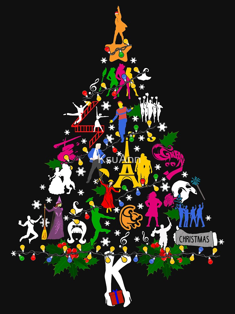 Thumbnail 5 von 5, Leichter Hoodie, Hässlicher Broadway-Weihnachtsbaum designt und verkauft von KsuAnn.