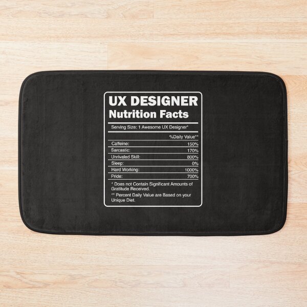 Item preview, Ux Designer Nutritional Facts Art designed and sold by MrEddie10.