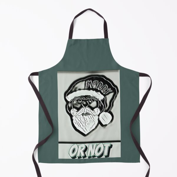 Item preview, All humbug - Merry or not! You don't feel like Christmas, do you? Santa in black and white designed and sold by kikidu21.