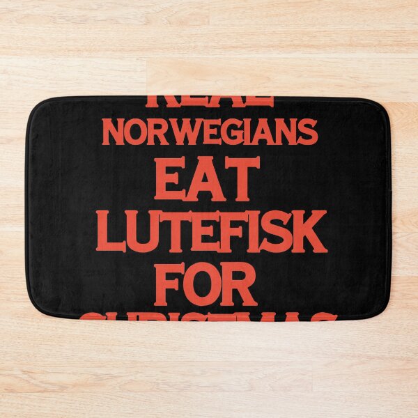 Item preview, real norwegians eat lutefisk for christmas designed and sold by Super-Thomas.