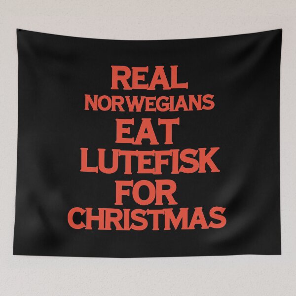 Item preview, real norwegians eat lutefisk for christmas designed and sold by Super-Thomas.