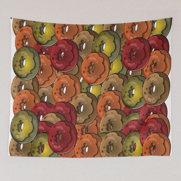 Item preview, Donut watercolor patterns designed and sold by Donutlovers.