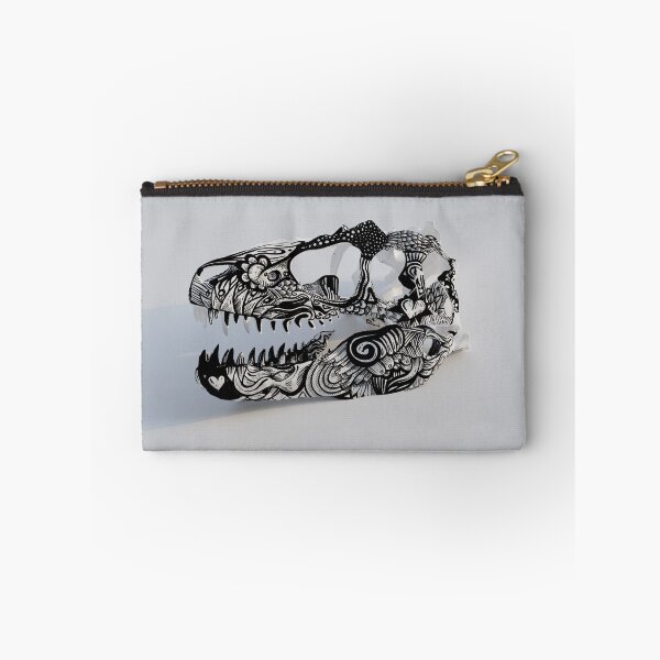 Item preview, T-Rex Doodled Skull White designed and sold by fakeface.