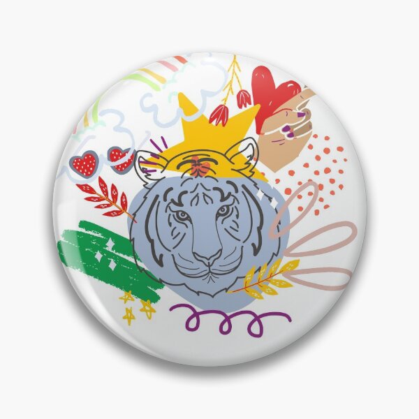 Item preview, Multicolored Tiger designed and sold by aboniteblanc.