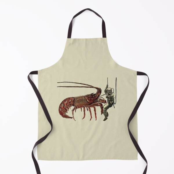 Item preview, Vintage Helmet Diver Observing a Giant Lobster URM designed and sold by urmaddad.