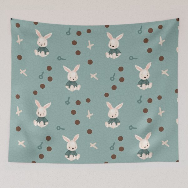 Item preview,  Vintage classic style rabbit bunny boy pattern  designed and sold by ValandMolly.