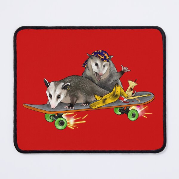 Item preview, Rebellious Opossums On A Skateboard With Trash designed and sold by iamgirl1.