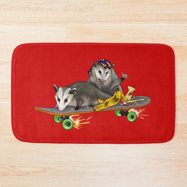 Item preview, Rebellious Opossums On A Skateboard With Trash designed and sold by iamgirl1.