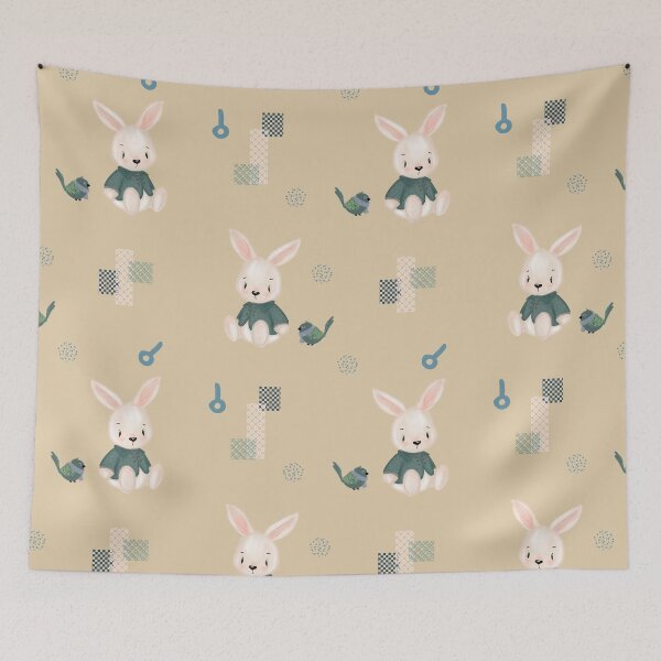 Item preview, Bunny rabbit boy pattern  designed and sold by ValandMolly.