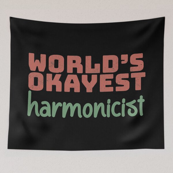 Item preview, World's Okayest Harmonicist designed and sold by Creatively Torn.