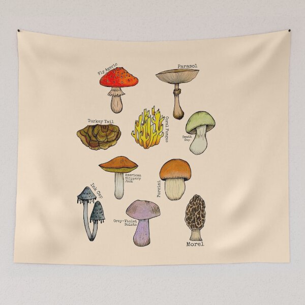 Item preview, Mushrooms! designed and sold by ArtfullyAudrey.