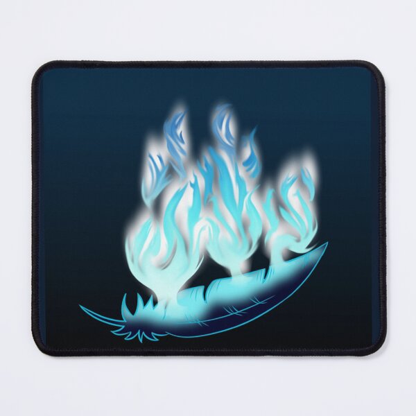 Item preview, Blue Flames & Feather designed and sold by ArtofAntonieta.