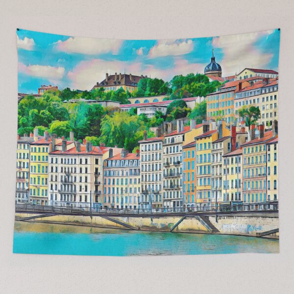 Item preview, Lyon Vintage Travel designed and sold by Sofia-Draws.