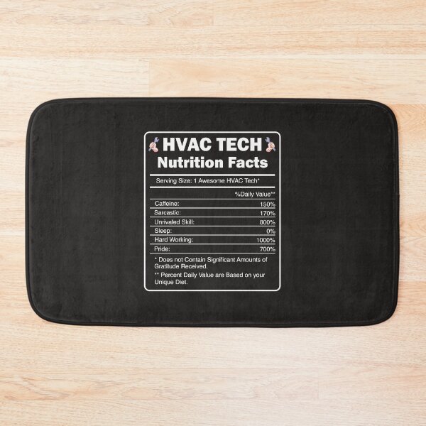 Item preview, HVAC Technician Nutritional Facts Art designed and sold by MrEddie10.