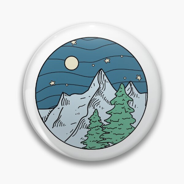 Item preview, midnight mountains designed and sold by rahaelgeorge.