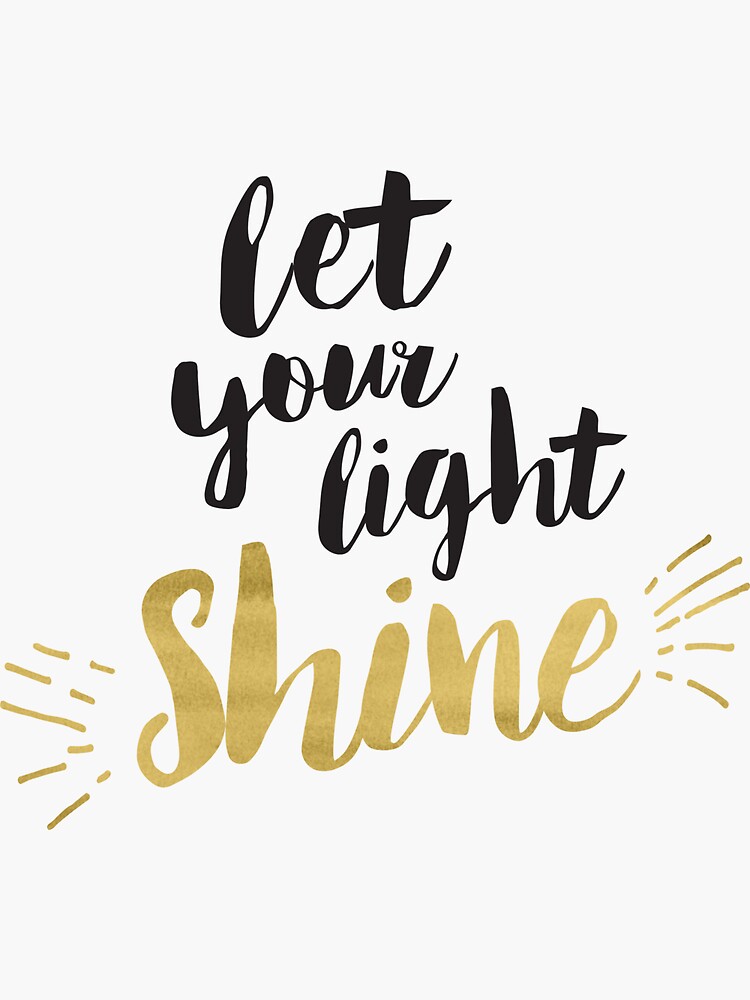 Thumbnail 3 of 3, Sticker, Let Your light Shine designed and sold by Trusting4Peace.
