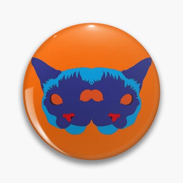 Item preview, Siamese twin cats with orange eyes and blue skin designed and sold by Clown-Snail.